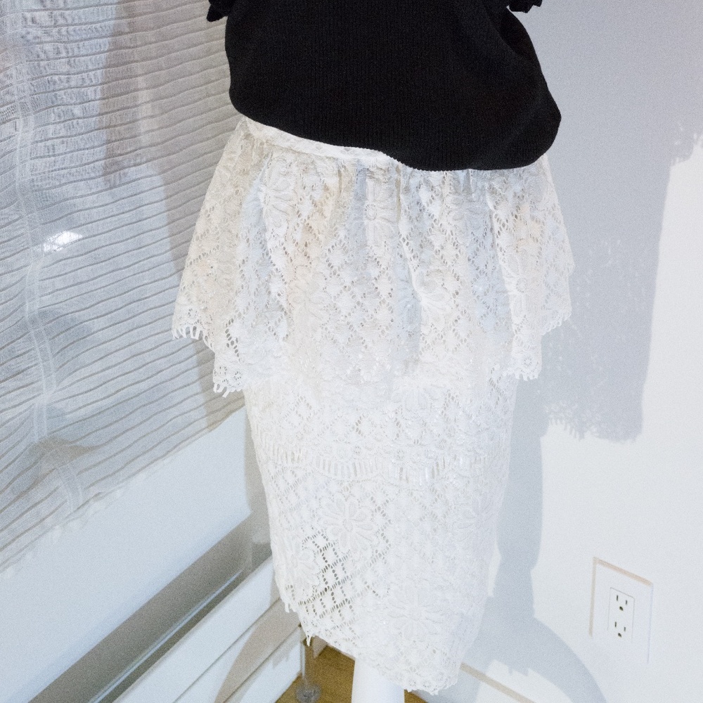 White Lace cocktail skirt